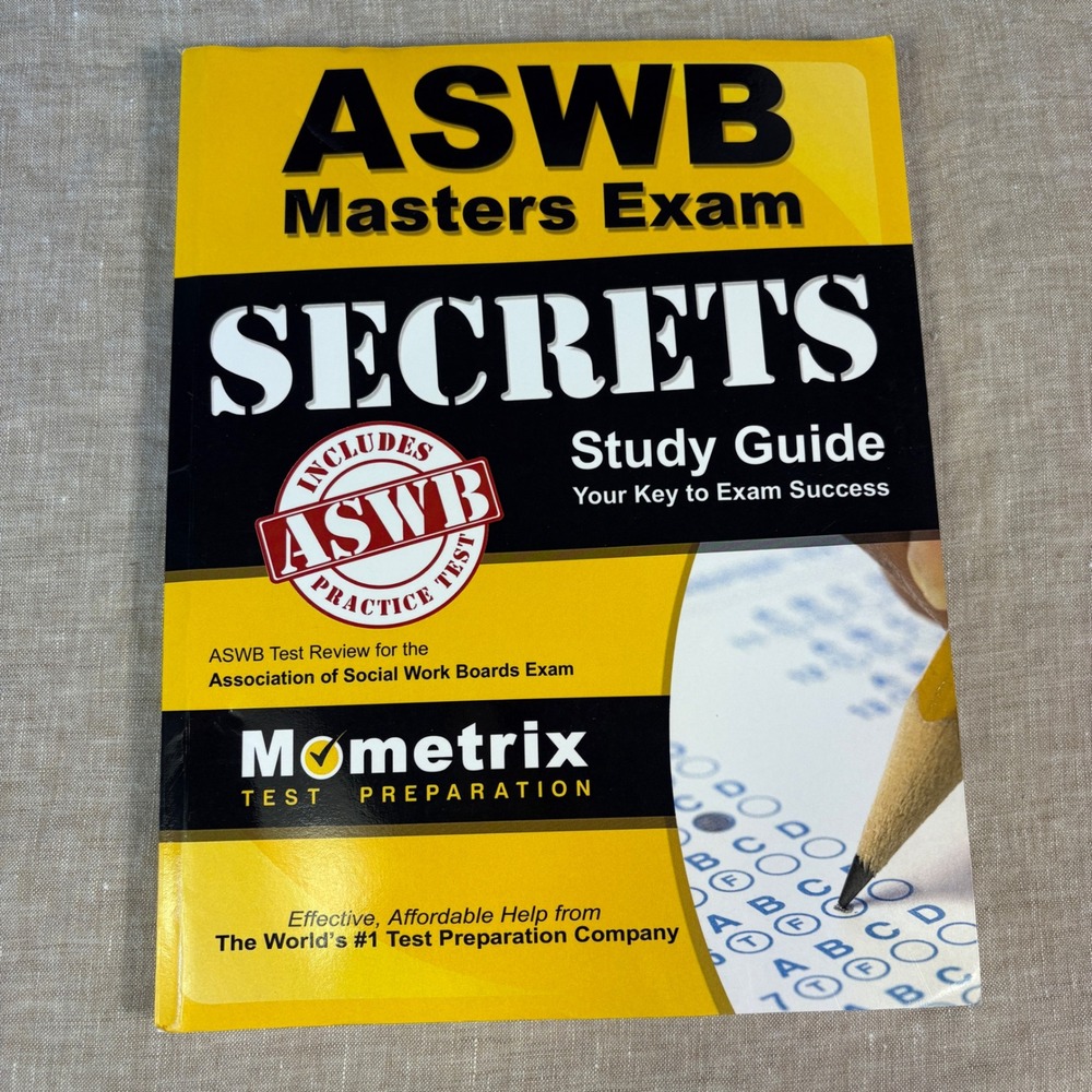Mometrix ASWB Masters Exam Secrets Study Guide Yellow Paperback Practice Test